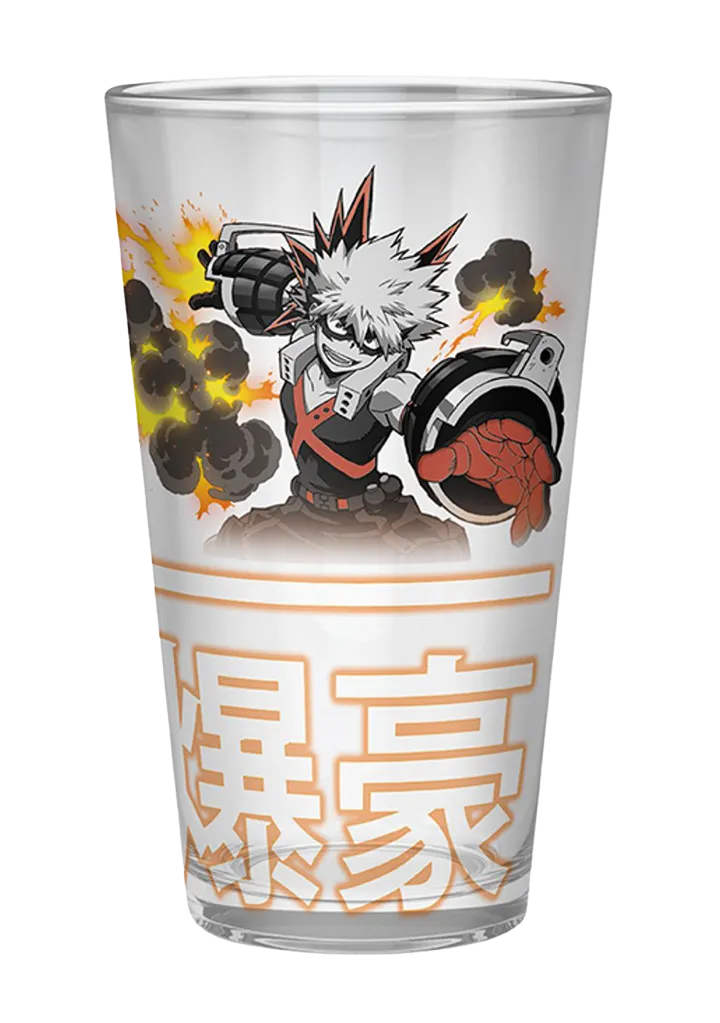 My Hero Academia – Large Glass – 400ml – Izuku & Bakugo 2