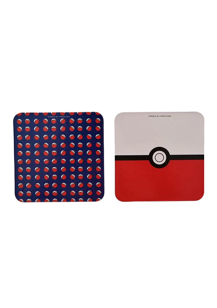 Pokemon – XXL Glass – Mug – 2 Costers Pokeball Coasters